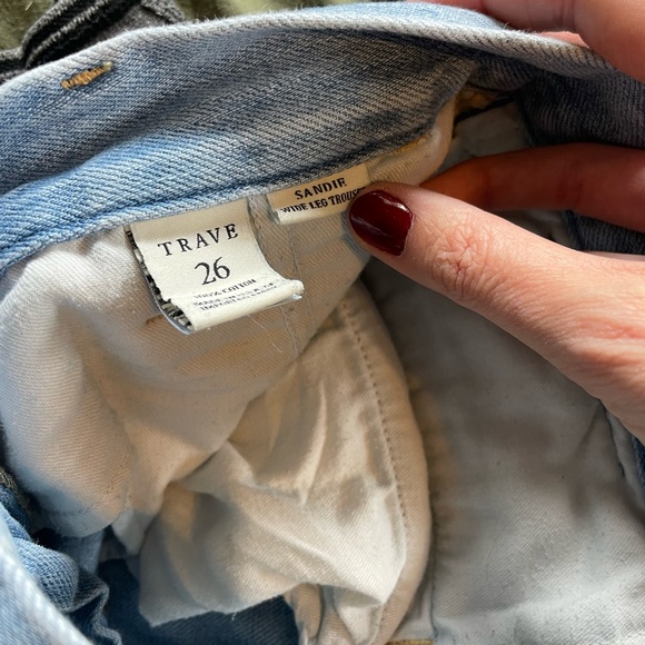 Trave The Sandie Wide Leg Trouser Denim Pant - Picture 5 of 9